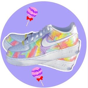 Nike AF1 Painted Custom Air Force One AF1 Stylish Cool Trending